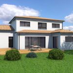 Plan Maison 170m2 Traditionnelle-arriere-MF Construction