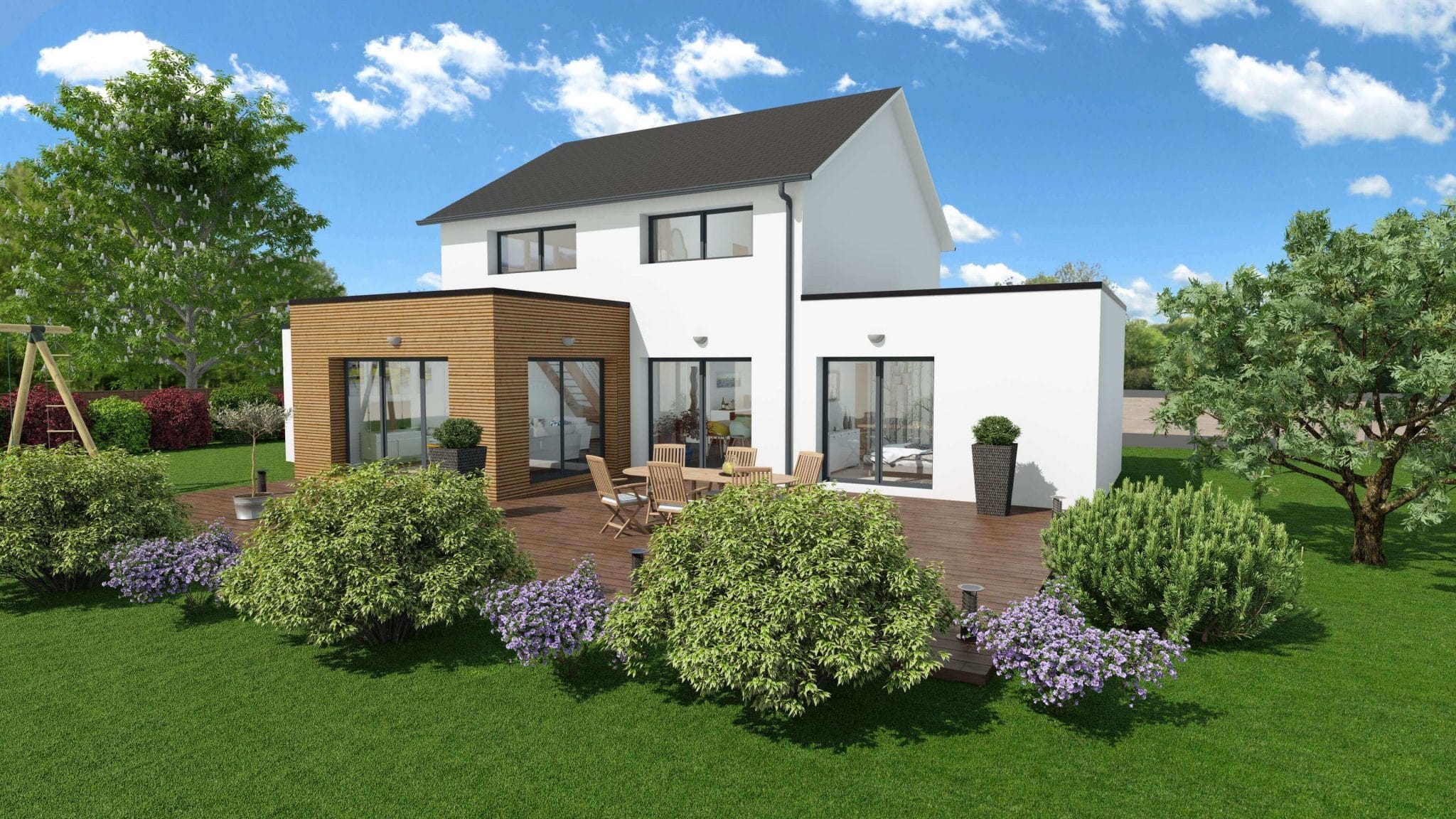 Maison tendance-3 chambres-Loire Atlantique-MF-Construction