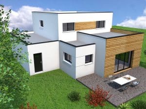 Maison-contemporaine-toit-zinc-MF-Construction