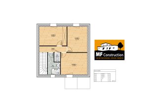 Maison neuve sur plan-4ch-87m2-etg-Loire-Atlantique-44-MF-Construction