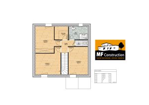 Maison neuve sur plan-4ch-96m2-etage-Loire-Atlantique-44-MF-Construction