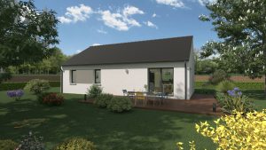 Maison pas cher-plain-pied-3 Ch-82 m2-ardoises-Loire-Atlantique-44-MF-Construction