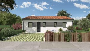 Prix maison sur plan-Loire-Atlantique-44-plain-pied-2 Ch-Tuile-MF-Construction
